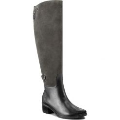 Muszkieterki CAPRICE - 9-26551-39 Grey Comb 252. Szare kozaki Caprice, z futra, bez obcasa, bez zapięcia. W wyprzedaży za 429.00 zł.