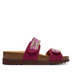 Klapki Scholl. Czerwone klapki Scholl, bez wzorów, bez obcasa. Za 319.99 zł.