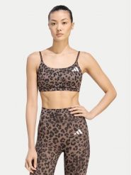 Adidas Biustonosz sportowy Optime Essentials 3-Stripes KZ2515 Brązowy. Brązowe bielizna sportowa Adidas, m, bez wzorów, z syntetyku. Za 178.99 zł.