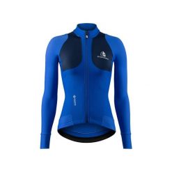 Kurtka damska Etxeondo Teknika Gore-Tex WindStopper. Niebieskie kurtki sportowe ETXEONDO, bez wzorów, z gore-texu, bez kaptura, rowerowe, gore-tex. Za 890.10 zł.