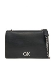 Calvin Klein Torebka Ck Medium Conv Chain Bag K60K612810 Czarny. Czarne torebki klasyczne Calvin Klein, bez wzorów, ze skóry, bez dodatków. Za 379.99 zł.