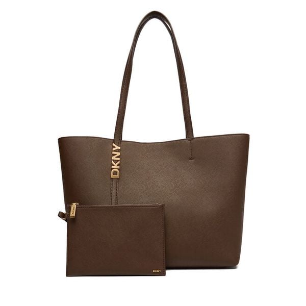 Torebka DKNY. Brązowe torebki klasyczne DKNY, bez wzorów, bez dodatków. Za 1,229.00 zł.