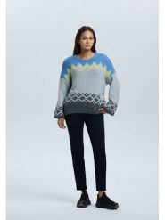 LUHTA Sweter "Heikka" w kolorze błękitno-niebieskim rozmiar: XXL. Niebieskie swetry Luhta, xxl, bez wzorów, z wełny, bez ramiączek. Za 435.11 zł.