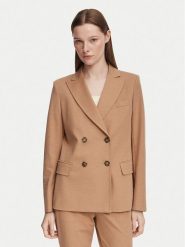 Weekend Max Mara Marynarka Colibri 2625916021 Brązowy Regular Fit. Brązowe marynarki i żakiety Weekend Max Mara, xl, bez wzorów, z bawełny. Za 1,339.00 zł.