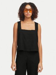 JJXX Top Breeze 12269734 Czarny Relaxed Fit. Czarne topy JJXX, s, bez wzorów, ze lnu, bez kołnierzyka, bez ramiączek. Za 49.99 zł.