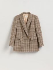 Marynarka z wełną - wielobarwny. Marynarki i żakiety Reserved, l, bez wzorów, z tkaniny. Za 359.99 zł.