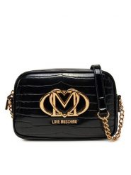 LOVE MOSCHINO Torebka JC4044PP1MLE100A Czarny. Czarne listonoszki Love Moschino, bez wzorów, ze skóry, bez dodatków. Za 489.99 zł.
