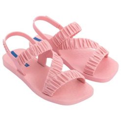 Sandały plażowe damskie Ipanema Go Fever Fem. Czerwone sandały Ipanema, bez wzorów, sportowe, bez obcasa, bez zapięcia. Za 63.99 zł.