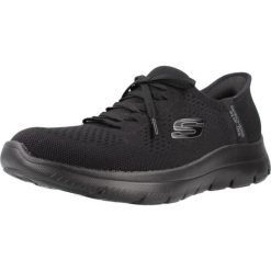 Buty SKECHERS SLIP-INS - SUMMITS NEW DAILY Czarny. Czarne obuwie sportowe Skechers, bez zapięcia, trekkingowe, Skechers Sport. Za 329.99 zł.
