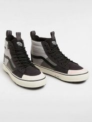 Vans Skórzane sneakersy "Sk8-Hi" w kolorze czarno-szarym rozmiar: 42,5. Czarne trampki Vans, bez wzorów, z materiału, za kostkę, bez zapięcia. Za 419.95 zł.