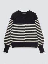 Kardigan damski w białe paski czarny Suzana 906. Czarne kardigany Big Star, l, bez wzorów, z jeansu. Za 179.99 zł.
