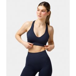 Biustonosz bezszwowy Carpatree Elite granatowy. Niebieskie bielizna sportowa Carpatree, xs, bez wzorów. W wyprzedaży za 129.99 zł.