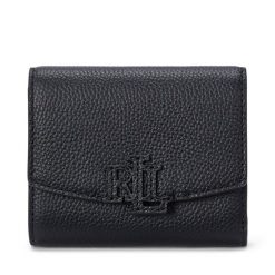 Mały Portfel Damski LAUREN RALPH LAUREN. Czarne portfele Lauren Ralph Lauren, bez wzorów. Za 499.99 zł.