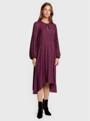 Karen by Simonsen Sukienka codzienna Emey 10104014 Fioletowy Relaxed Fit. Fioletowe sukienki Karen by Simonsen, na co dzień, bez wzorów, z syntetyku, bez kołnierzyka, bez ramiączek, proste. Za 369.99 zł.