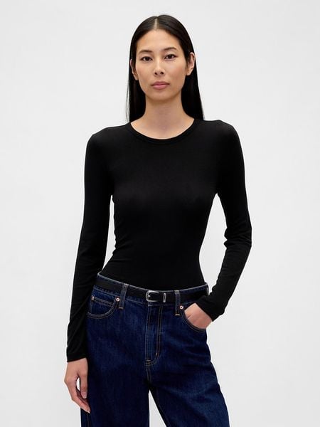 GAP Koszulka w kolorze czarnym rozmiar: XXL. Czarne bluzki GAP, xxl, bez wzorów, z bawełny, bez kołnierzyka, bez ramiączek. Za 65.07 zł.