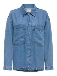 ONLY Kurtka koszulowa w kolorze niebieskim rozmiar: XL. Niebieskie kurtki Only, xl, bez wzorów, z lyocellu, bez kaptura. Za 145.60 zł.