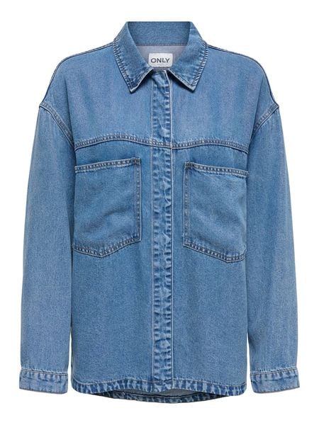 ONLY Kurtka koszulowa w kolorze niebieskim rozmiar: M. Niebieskie kurtki Only, m, bez wzorów, z lyocellu, bez kaptura. Za 139.95 zł.