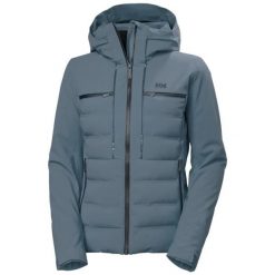 Damska kurtka narciarska Helly Hansen Alphelia Elevate. Szare kurtki narciarskie Helly Hansen, bez wzorów, bez kaptura, narciarskie. Za 2,207.00 zł.