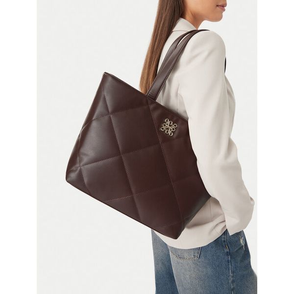 Torebka Nine West. Brązowe shopper Nine West, bez wzorów, bez dodatków. Za 279.99 zł.
