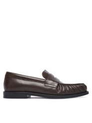 Calvin Klein Lordsy Round Loafer Lth HW0HW03126 Czarny. Czarne lordsy Calvin Klein, bez wzorów, ze skóry, bez obcasa, bez zapięcia. Za 649.99 zł.