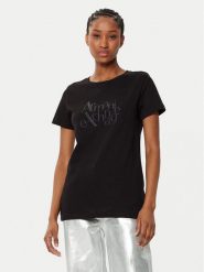 Armani Exchange T-Shirt XW000109 AF10359 UC001 Czarny Regular Fit. Czarne t-shirty Armani Exchange, m, bez wzorów, z bawełny, bez kołnierzyka, bez ramiączek. Za 178.44 zł.