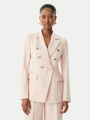 Maryley Marynarka 26EB139/43PY Różowy jasny Regular Fit. Czerwone marynarki i żakiety Maryley, l, bez wzorów, z syntetyku. Za 579.99 zł.