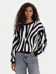 Vero Moda Sweter Siljeanimal 10330808 Biały Regular Fit. Białe swetry Vero Moda, xl, bez wzorów, z wiskozy, bez ramiączek. Za 179.99 zł.