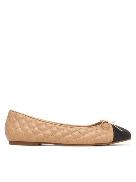 Aldo Baleriny Braylynn 13264855 Brązowy. Brązowe baleriny Aldo, bez wzorów, ze skóry, bez obcasa. Za 299.99 zł.