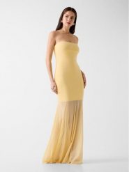 Marciano Guess Sukienka codzienna 181909 Żółty Classic Fit. Żółte sukienki Marciano Guess, na co dzień, z aplikacjami, bez kołnierzyka, bez ramiączek, proste. Za 1,219.00 zł.