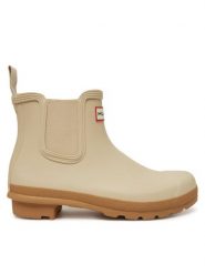 Hunter Kalosze WFS2078RMA Beżowy. Brązowe kalosze Hunter, bez wzorów, z kauczuku. Za 349.99 zł.