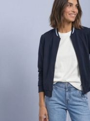 Street One bluza z kapturem Kobiety Modal niebieski, 42. Niebieskie bluzy Street One, bez wzorów, z kapturem. Za 299.95 zł.