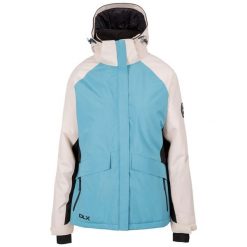Kurtka Narciarska Damska Ursula DLX. Niebieskie kurtki narciarskie Trespass, xl, bez wzorów, bez kaptura, narciarskie. Za 504.99 zł.