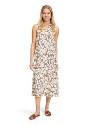 Vera Mont Sukienka w kolorze biało-jasnobrązowym rozmiar: 42. Białe sukienki Vera Mont, bez wzorów, bez kołnierzyka, bez ramiączek, midi. Za 217.99 zł.