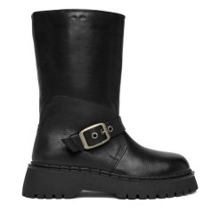 Botki G-Star Raw. Czarne botki G-Star Raw, bez wzorów, bez obcasa, na płaskiej podeszwie, bez zapięcia. Za 479.99 zł.