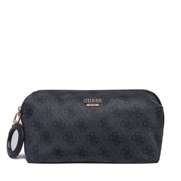 Kosmetyczka Guess. Szare kufry i kosmetyczki Guess, z aplikacjami, z materiału, bez dodatków. Za 264.99 zł.