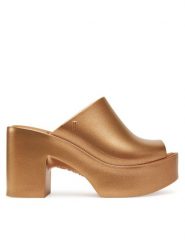 Melissa Klapki Melissa Mule Hype Metallic Ad 36497 Złoty. Żółte klapki Melissa, bez wzorów, z tworzywa sztucznego, bez obcasa. Za 369.99 zł.