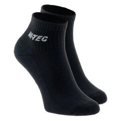 Skarpetki Unisex Dla Dorosłych Z Logo Quarro (zestaw 3 Sztuk). Czarne skarpety Hi-tec, bez wzorów. Za 32.99 zł.