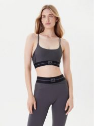 Adidas Biustonosz sportowy Hyperglam JN2661 Szary Slim Fit. Szare koszulki sportowe Adidas, bez wzorów, z syntetyku, bez ramiączek, na jogę i pilates. Za 149.99 zł.