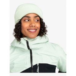 Czapka zimowa damska Roxy Folker. Zielone czapki Roxy, bez wzorów. Za 71.50 zł.