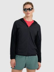 4F Bluza do biegania w terenie Primaloft Active damska - czarna L. Czarne bluzy 4f, l, bez wzorów, bez kaptura. Za 299.99 zł.