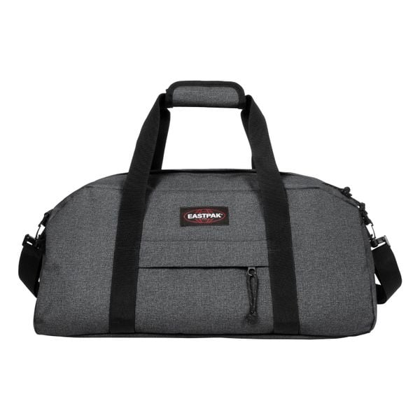 Torba podróżna Eastpak Stand + Black Denim. Czarne torby na ramię Eastpak, bez wzorów, z denimu, na ramię, bez dodatków. Za 258.20 zł.