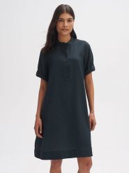 OPUS Sukienka w kolorze granatowym rozmiar: 34. Niebieskie sukienki Opus, bez wzorów, bez kołnierzyka, bez ramiączek, midi. Za 184.89 zł.