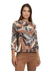 Betty Barclay Bluzka w kolorze beżowo-brązowo-szarym rozmiar: 38. Brązowe bluzki Betty Barclay, bez wzorów, z wiskozy, bez kołnierzyka, bez ramiączek. Za 127.95 zł.