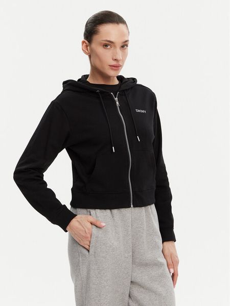 DKNY Sport Bluza DP5J9588 Czarny Regular Fit. Czarne bluzy DKNY Sport, xs, bez wzorów, z syntetyku, bez kaptura. Za 169.99 zł.