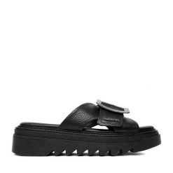 Klapki G-Star Raw. Czarne klapki G-Star Raw, bez wzorów, bez obcasa. Za 249.99 zł.