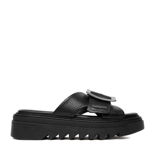 Klapki G-Star Raw. Czarne klapki G-Star Raw, bez wzorów, bez obcasa. Za 249.99 zł.