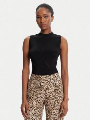 Marciano Guess Top 5YGR03 5876Z Czarny Slim Fit. Czarne topy Marciano Guess, xxl, z aplikacjami, z wiskozy, bez kołnierzyka, bez ramiączek. Za 246.99 zł.