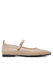 Vagabond Shoemakers Baleriny Delia 5307-401-02 Beżowy. Brązowe baleriny Vagabond Shoemakers, bez wzorów, ze skóry, bez obcasa. Za 269.99 zł.