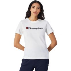 Koszulka damska Champion SS Tee 117534. Białe koszulki sportowe Champion, bez wzorów, z bawełny, bez ramiączek. Za 95.00 zł.