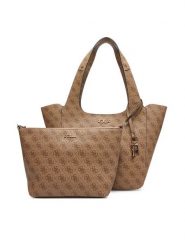 Guess Torebka HWSG73 34220 Brązowy. Brązowe torebki klasyczne Guess, z aplikacjami, ze skóry, bez dodatków. Za 619.99 zł.